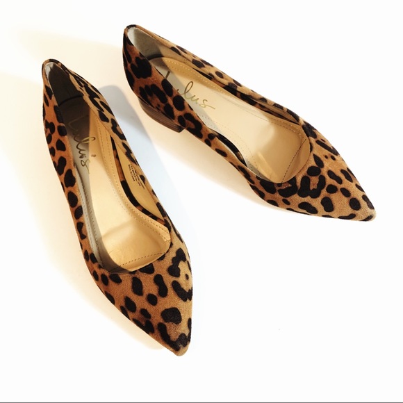 Lulus Shoes - Lulu’s Allisia Pointed Toe Leopard Print Small Block Heel Size 7.5
